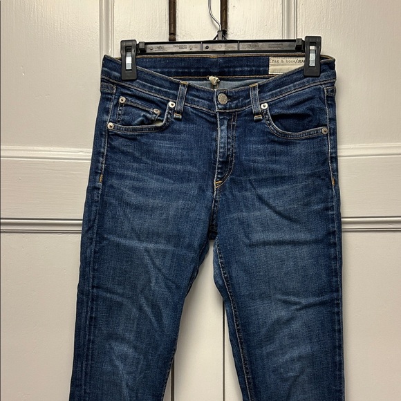 rag & bone Dark Blue Skinny Jeans - Picture 4 of 6